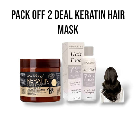 Keratin & Hair Food Oil (Pack of 2)